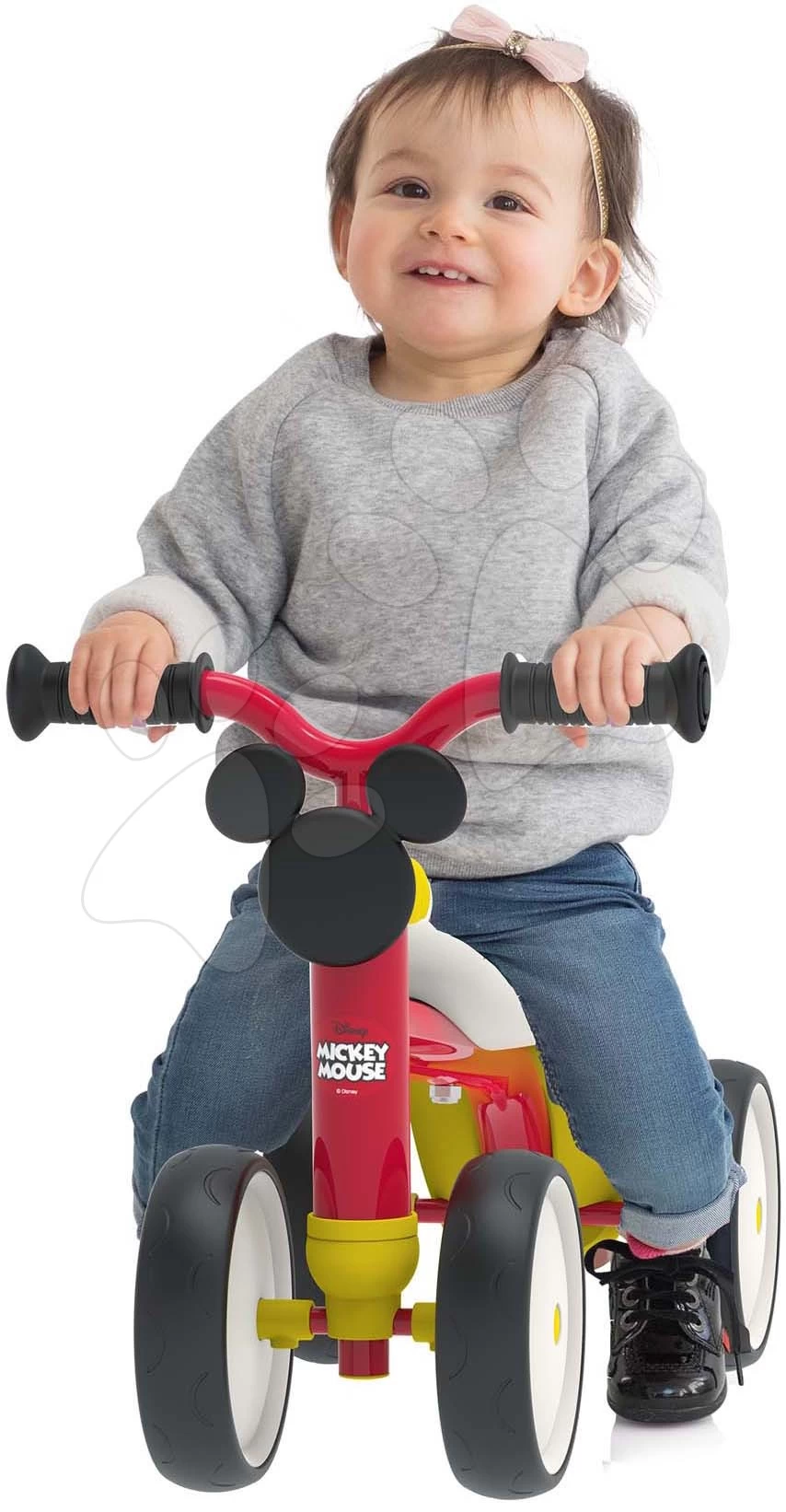 Rutschfahrzeug Mickey Disney Rookie Ride-On Smoby Mit Metallkonstruktion Und Drehbaren Lenkrädern Ab 12 Monaten 52 * 30 * 38 Cm SM721404 – Bild 3