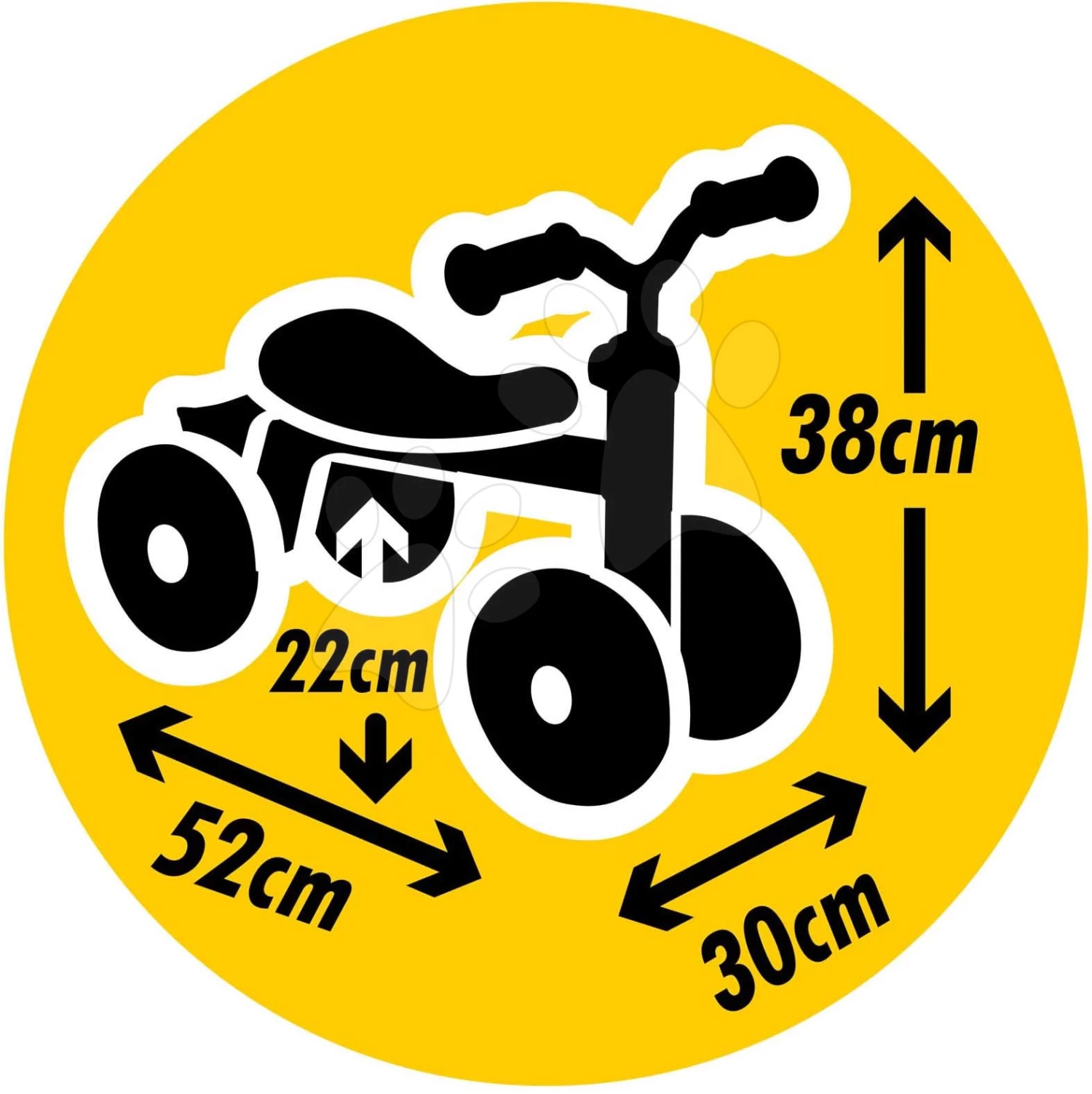 Rutschfahrzeug Mickey Disney Rookie Ride-On Smoby Mit Metallkonstruktion Und Drehbaren Lenkrädern Ab 12 Monaten 52 * 30 * 38 Cm SM721404 – Bild 5