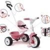 Dreirad Mit Leerlauf Be Move Tricycle Pink Smoby Mit Führungsstab Und EVA-Rädern Rosa Ab 15 Monaten