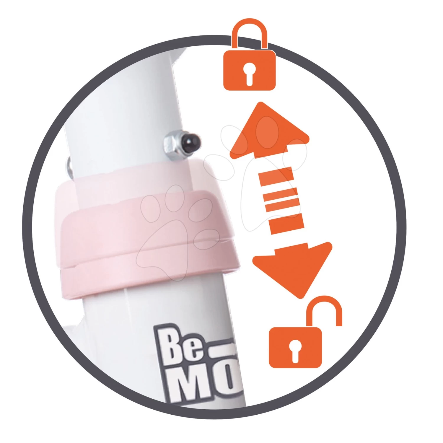 Dreirad Mit Leerlauf Be Move Tricycle Pink Smoby Mit Führungsstab Und EVA-Rädern Rosa Ab 15 Monaten – Bild 7