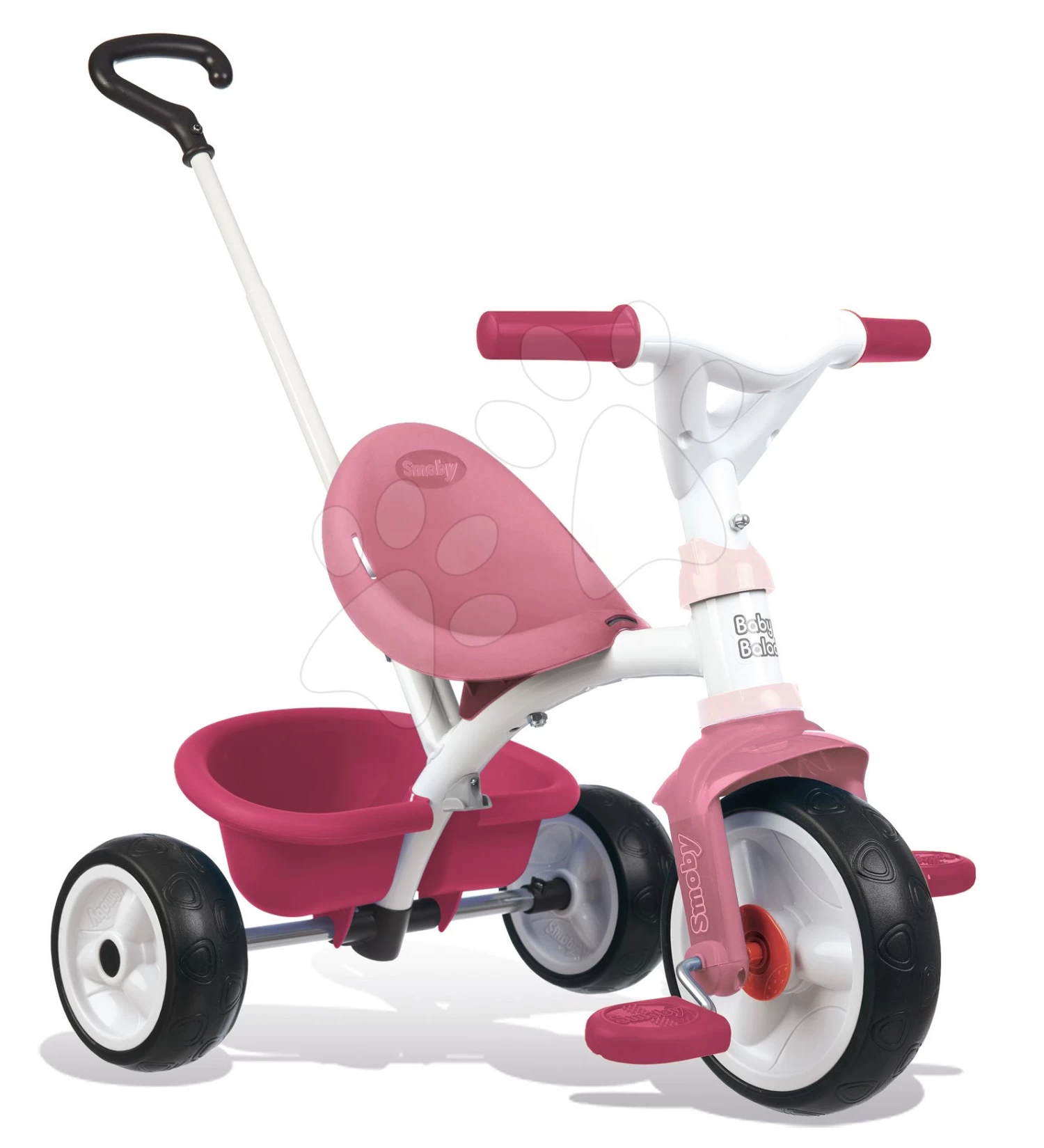 Dreirad Mit Leerlauf Be Move Tricycle Pink Smoby Mit Führungsstab Und EVA-Rädern Rosa Ab 15 Monaten – Bild 10