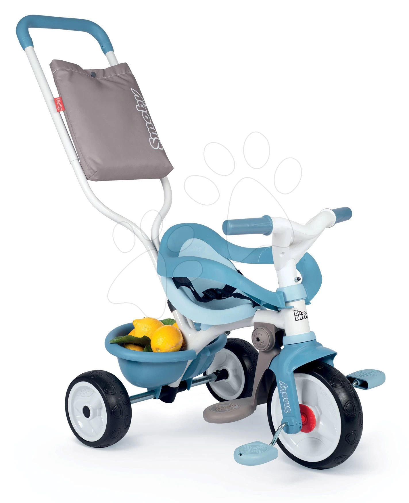 Dreirad Mit Rückenlehne Be Move Comfort Tricycle Blue Smoby Mit EVA-Rädern Und Führungsstange Mit Tasche Blau Ab 10 Monaten – Bild 11