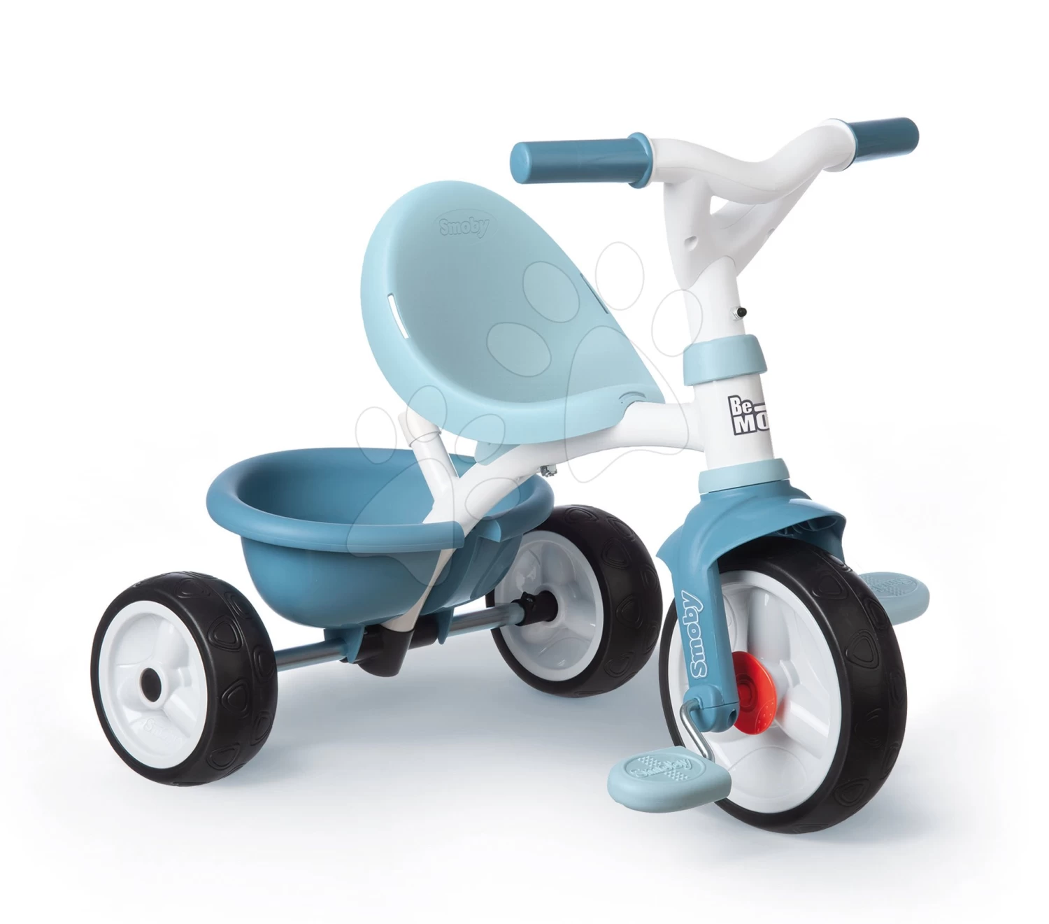 Dreirad Mit Rückenlehne Be Move Comfort Tricycle Blue Smoby Mit EVA-Rädern Und Führungsstange Mit Tasche Blau Ab 10 Monaten – Bild 13