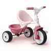 Dreirad Mit Rückenlehne Be Move Comfort Tricycle Pink Smoby Mit EVA-Rädern Und Führungsstange Mit Tasche Rosa Ab 10 Monaten