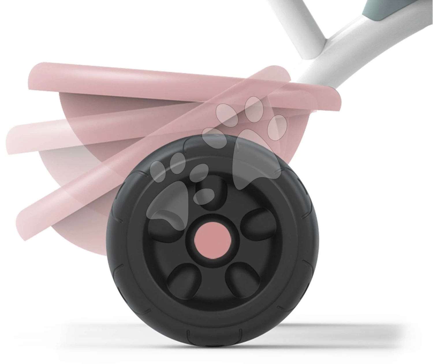 Dreirad Be Fun Comfort Tricycle Pink Smoby Mit Doppelter Führungsschiene Und Tasche Ab 10 Monaten SM740417 – Bild 3