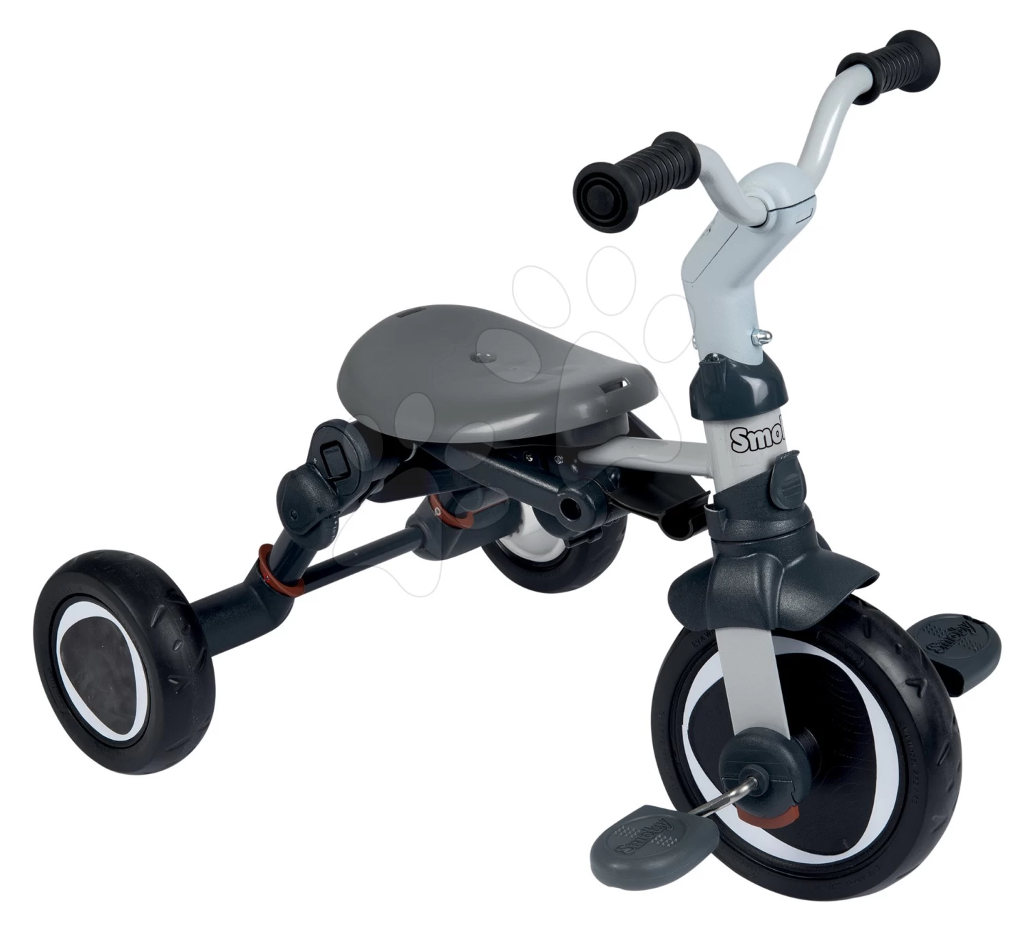 Dreirad Und Kinderwagen Faltbar Evolutive Robin Trike Smoby Mit Klappbarer Rückenlehne Und Leisen Rädern Ab 6 Monaten – Bild 5