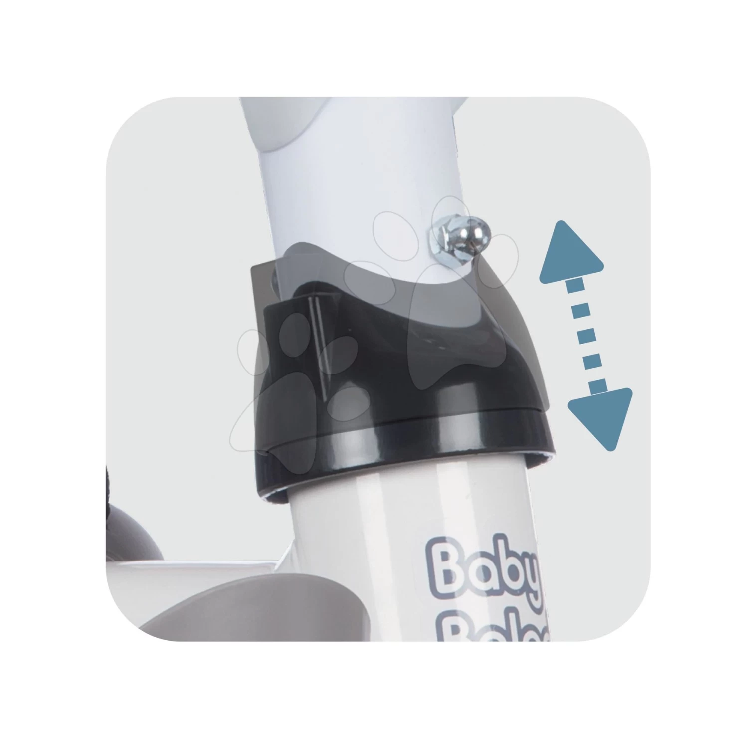 Dreirad Und Kinderwagen In Einem Mit Der Hohen Rücklehne Baby Balade Plus Tricycle Blue Smoby Mit Bremse Und EVA-Rädern Blau Ab 10 Monaten – Bild 8