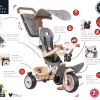 Dreirad Und Kinderwagen In Einem Mit Hoher Rückenlehne Mickey Disney Baby Balade Plus Tricycle Smoby Mit Bremse Und EVA-Rädern Ab 10 Monaten SM741402