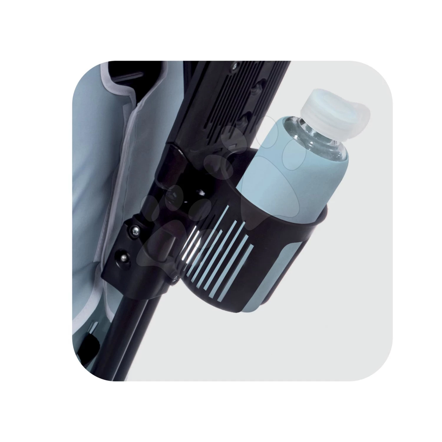 Dreirad Und Kinderwagen In Einem Mit Bremse Baby Driver Plus Blue Smoby Mit EVA-Rädern Und Intuitiver Steuerung Blau Ab 10 Monaten – Bild 5