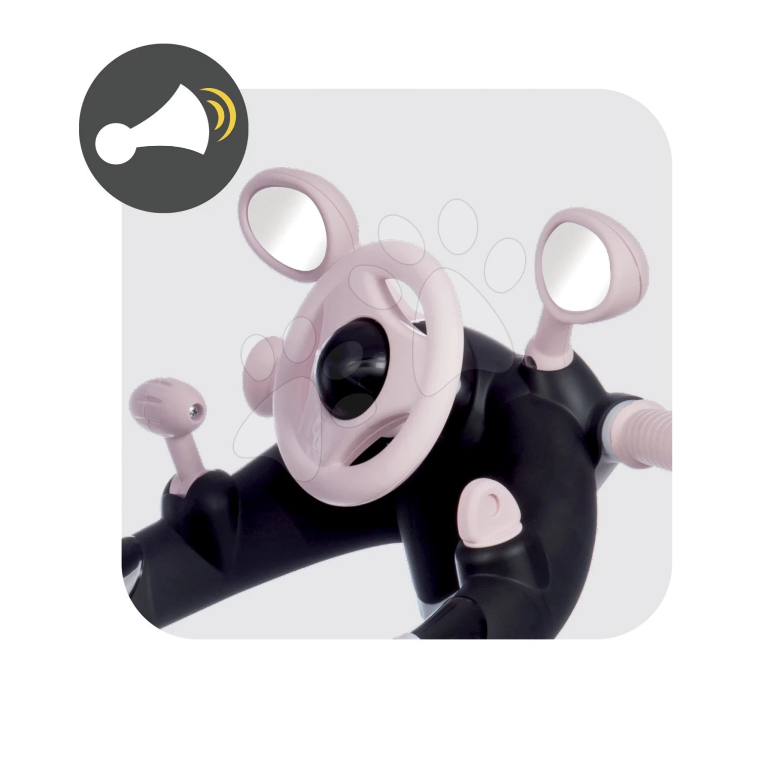 Dreirad Und Kinderwagen In Einem Mit Bremse Baby Driver Plus Pink Smoby Mit EVA-Rädern Und Intuitiver Steuerung Pink Ab 10 Monaten – Bild 9