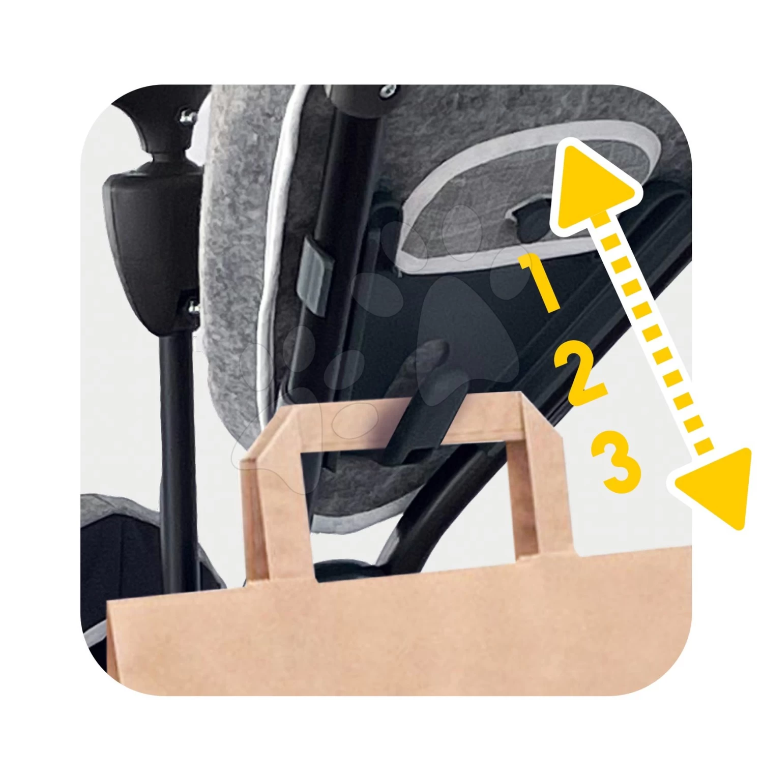 Dreirad Und Kinderwagen In Einem Mit Bremse Baby Driver Plus Grey Smoby Mit EVA-Rädern Und Intuitiver Steuerung Grau Ab 10 Monaten