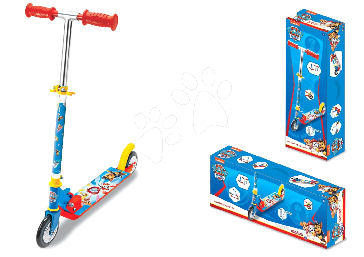 Roller Paw Patrol Smoby Klappbar Mit Bremse Und Höhenverstellbarem Griff Ab 5 Jahren – Bild 2