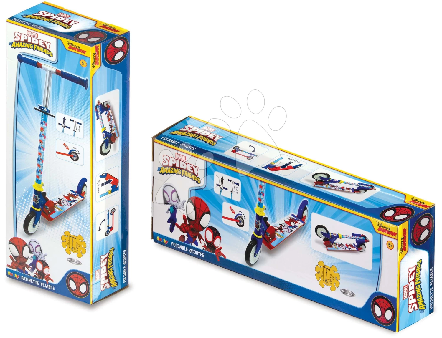 Roller Spidey Spiderman Disney Smoby Klappbar Mit Bremse Höhenverstellbar Max. 83 Cm Ab 5 Jahren – Bild 6