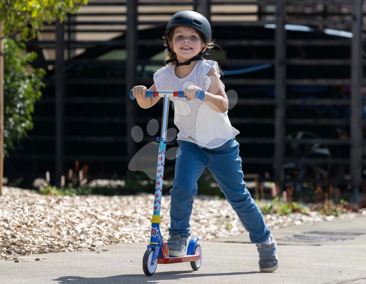 Roller Spidey Spiderman Disney Smoby Klappbar Mit Bremse Höhenverstellbar Max. 83 Cm Ab 5 Jahren – Bild 3