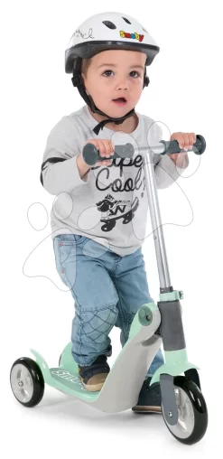 Roller&Laufrad Reversible Switch 2v1 Scooter Smoby Dreirädrig Mit Leisem Lauf Und Griffhöhe 53/63 Cm Belastbar 20 Kg Ab 18 Monaten