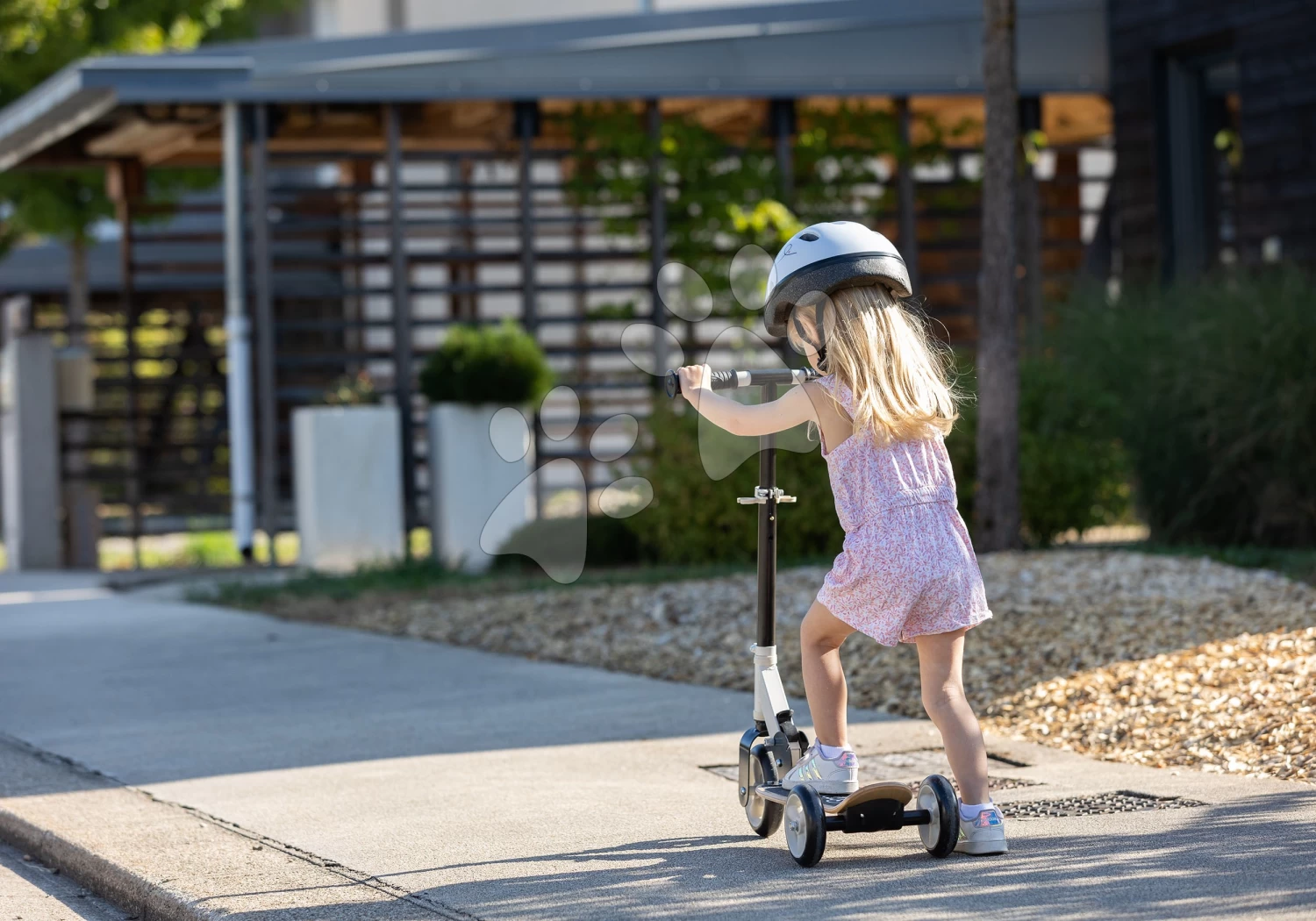 Dreirad-Holzroller Holz 3W Foldable Scooter Black Smoby Faltbar Und Höhenverstellbar – Bild 4