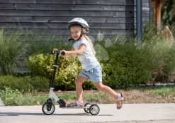 Dreirad-Holzroller Holz 3W Foldable Scooter Black Smoby Faltbar Und Höhenverstellbar