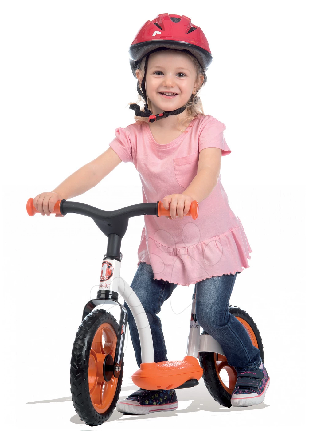 Balance Laufrad Learning Bike Smoby Mit Verstellbarer Sitzhöhe Schwarz - Orange Ab 24 Monaten