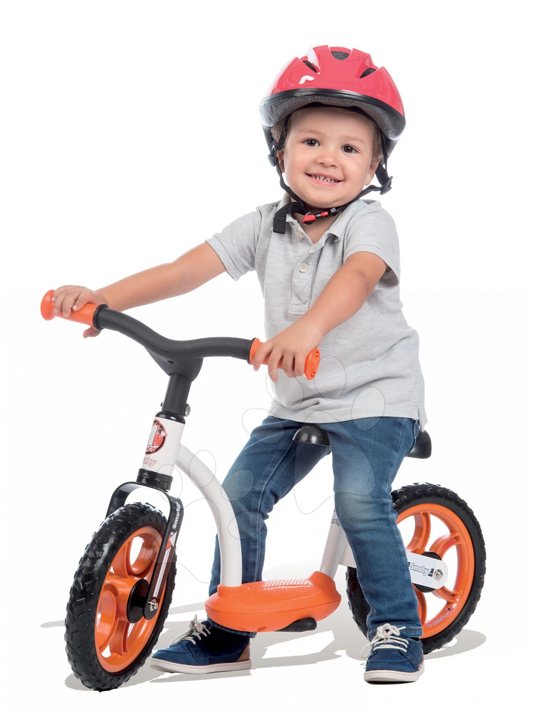 Balance Laufrad Learning Bike Smoby Mit Verstellbarer Sitzhöhe Schwarz - Orange Ab 24 Monaten – Bild 5