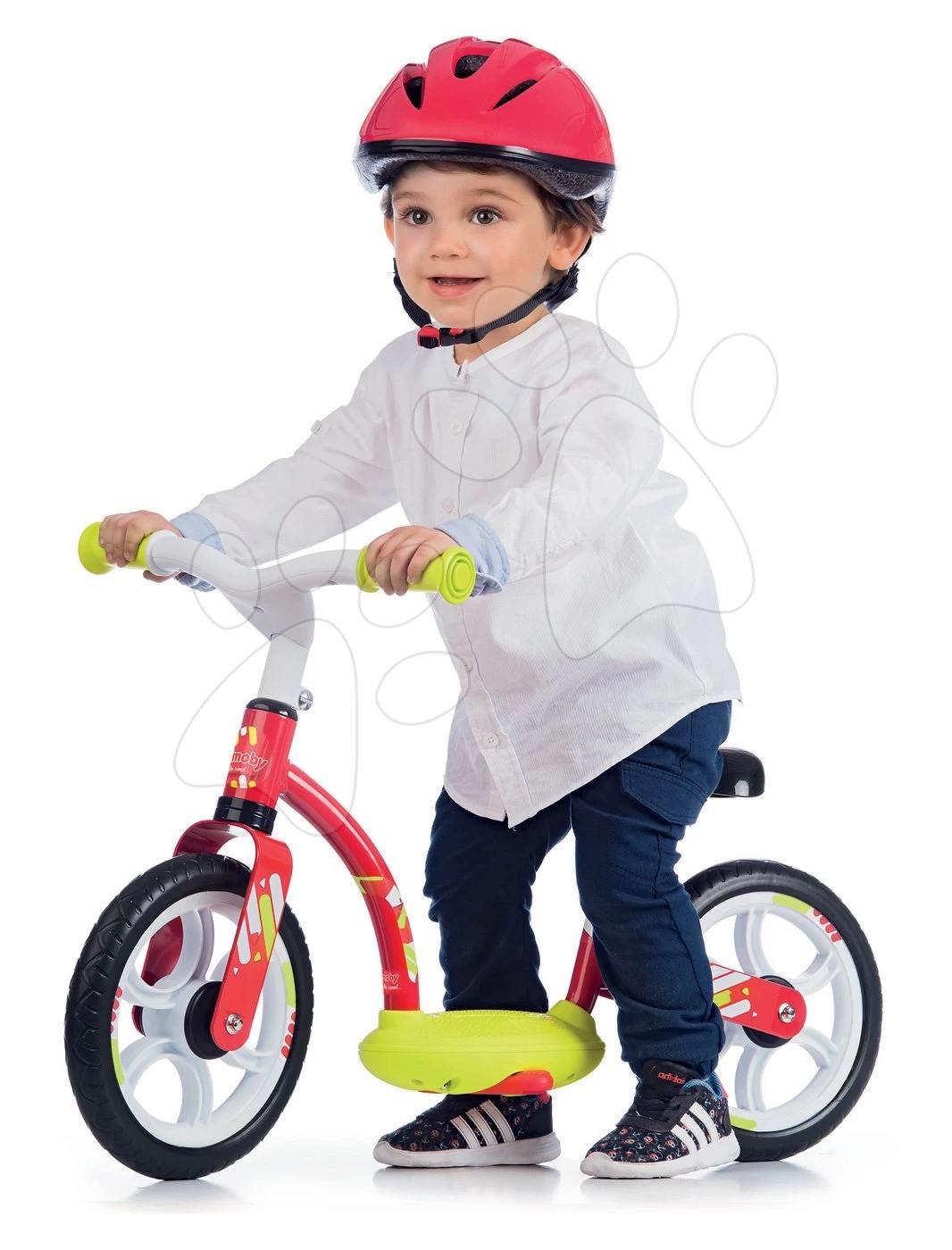 Balance Laufrad Balance Bike Comfort Red Smoby Mit Metallkonstruktion Und Höhenverstellbarem Sitz Ab 24 Monaten – Bild 4