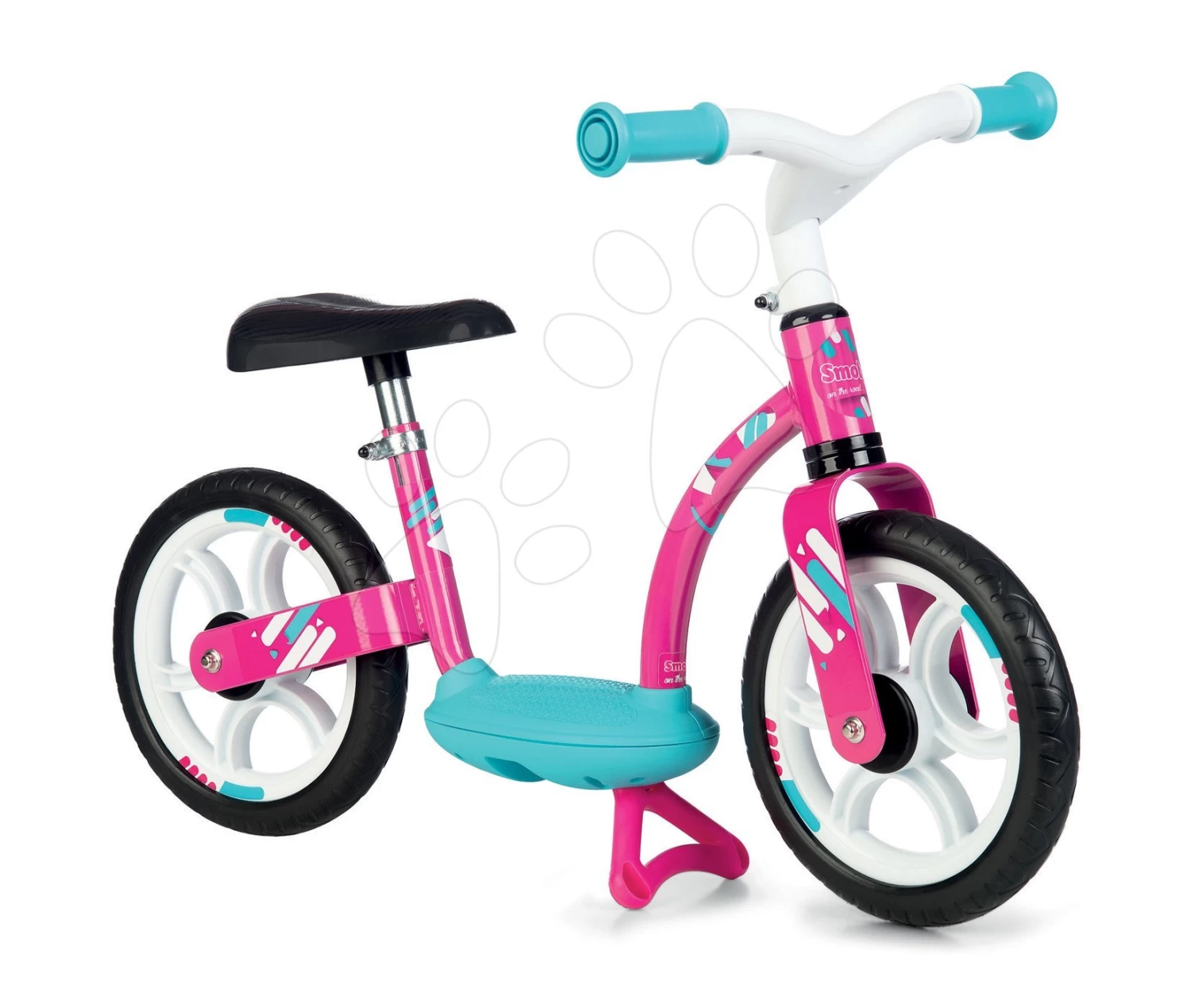 Balance Laufrad Balance Bike Comfort Pink Smoby Mit Metallkonstruktion Und Höhenverstellbarem Sitz Ab 24 Monaten – Bild 2