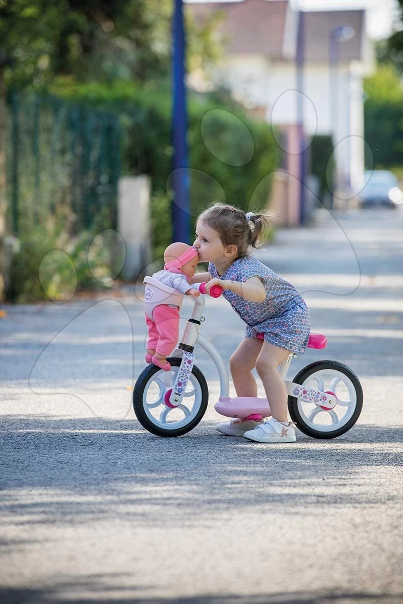 Balance Laufrad Mit Dem Körbchen Corolle Comfort Smoby Mit Metallkonstruktion Und Höhenverstellbarem Sitz Ab 24 Monaten – Bild 3