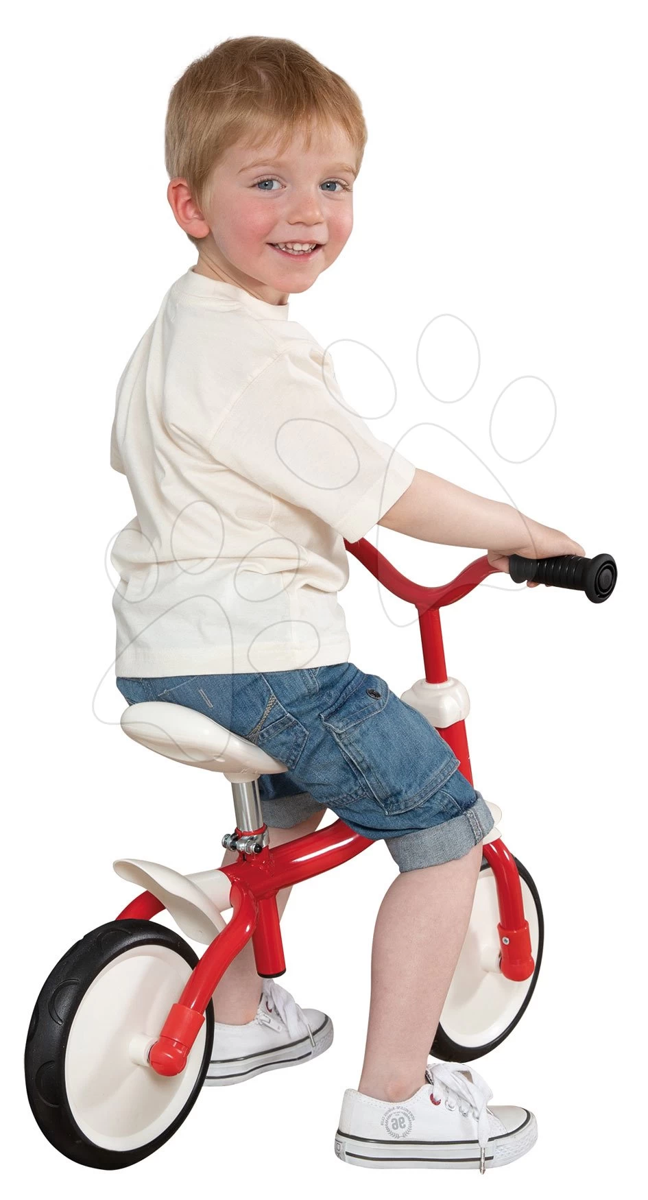 Balance Laufrad Ultraleicht Rookie Bike Smoby Mit Höhenverstellbarem Sitz Und Lenker Und Leisen Gummirädern Ab 18 Monaten – Bild 4