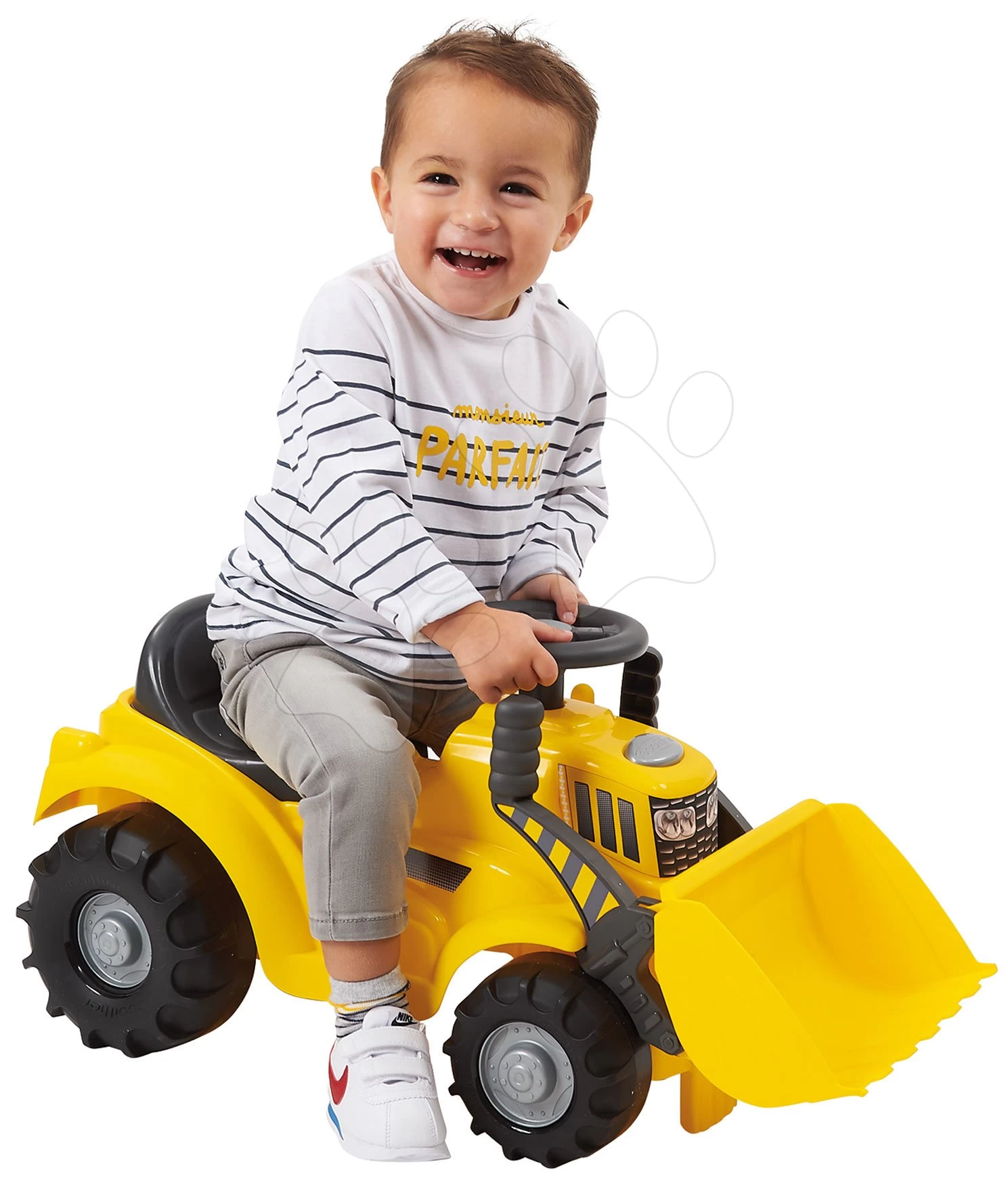 ECOIFFIER Rutschfahrzeug Mit Bagger Abrick Les Maxi Écoiffier Mit 5 Würfel Ab 12 Monaten – Bild 2