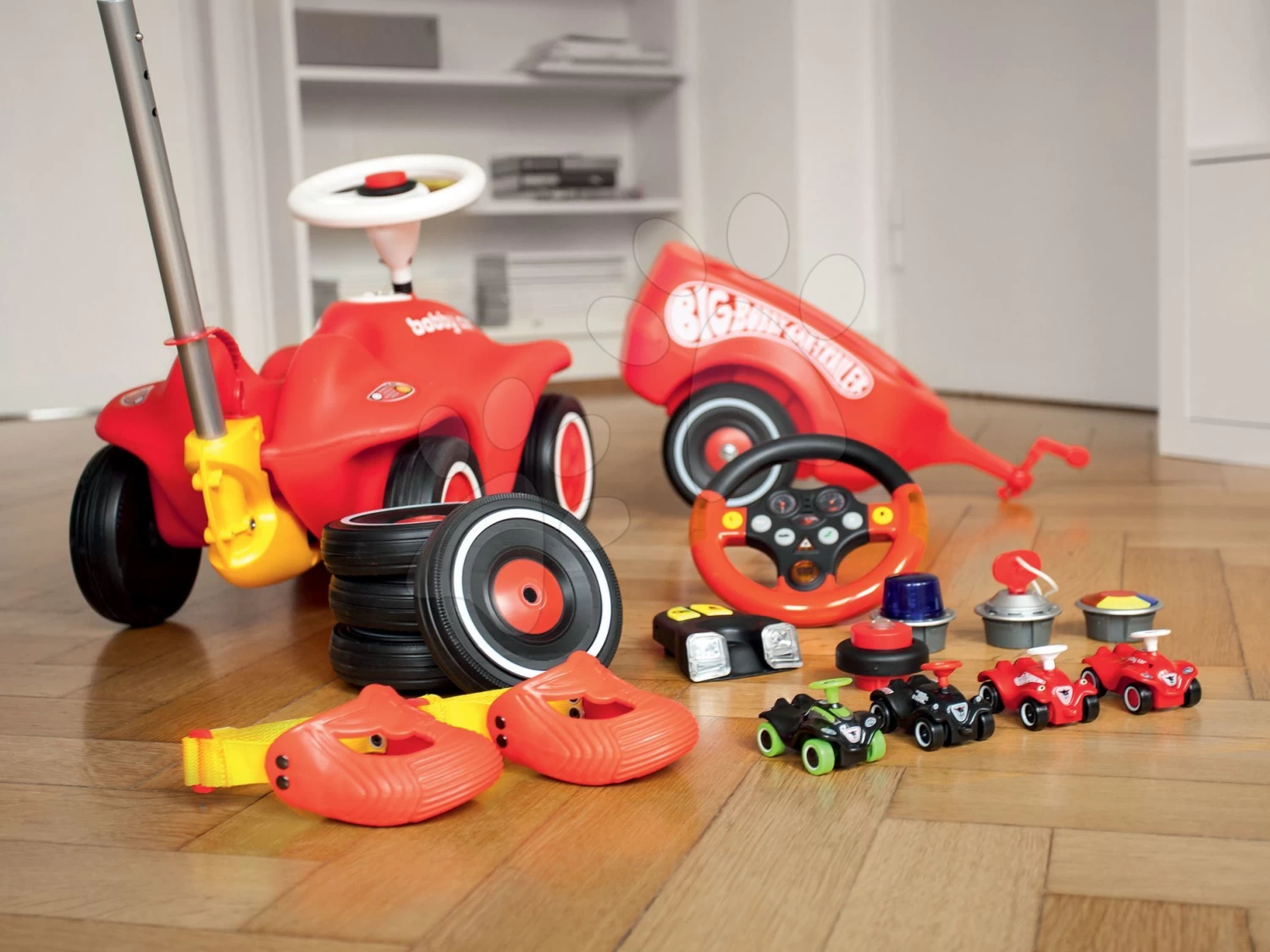 Beiwagen BIG Rot Für Rutschfahrzeuge BIG New & Classic & Neo & Next & Scooter Roller Ab 12 Monaten – Bild 7