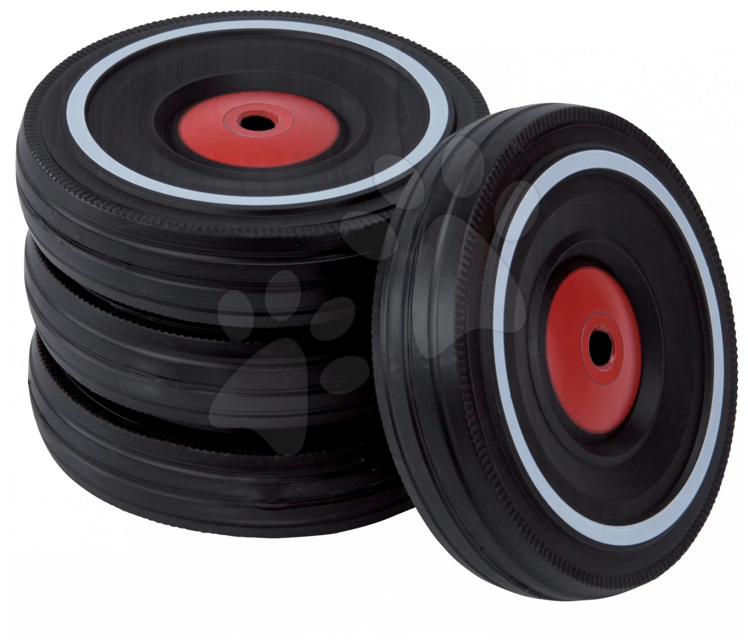 Set Rutscher Bobby Classic BIG Mit Hupe Rot Und Ersatzräder 4 Stk. Mit Leisem Lauf Ab 12 Monaten – Bild 7