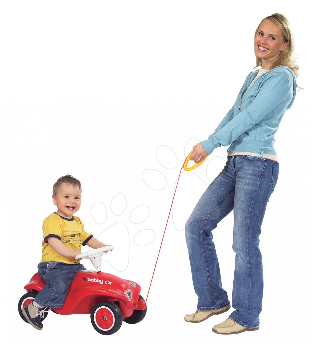 Rutscherset Bobby Car Neo BIG Blau Mit Sound Mit 3-lagigen Gummirädern Und Mit Rückenlehne Und Leine Mit Nummernschild – Bild 11