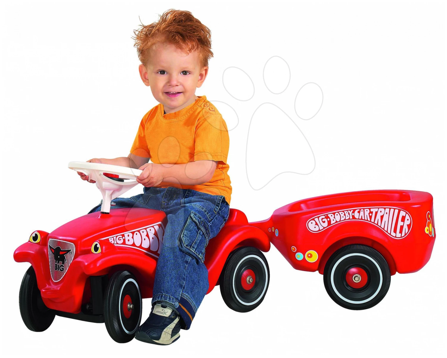 Beiwagen BIG Rot Für Rutschfahrzeuge BIG New & Classic & Neo & Next & Scooter Roller Ab 12 Monaten – Bild 4