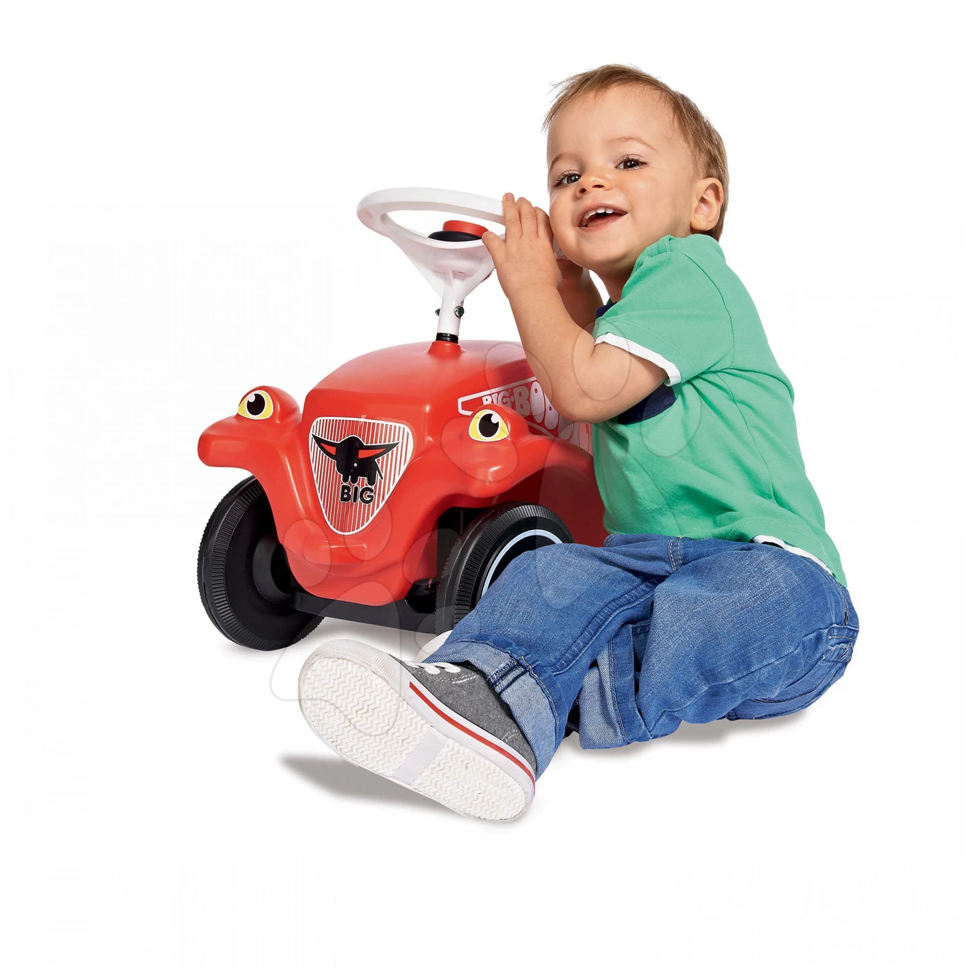 Rutschfahrzeug Bobby Classic BIG Mit Der Hupe Rot Ab 12 Monaten â Bild 18