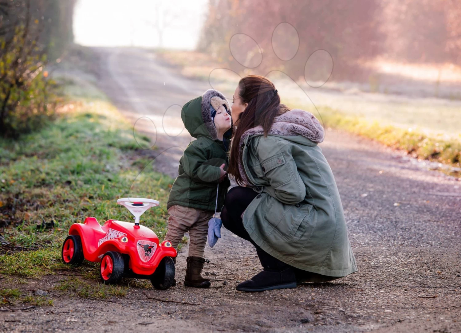 Set Autobahn, Springend Mega Jump Vroom Planet Smoby Laufrad Mit Abschleppseil Und Schutzhüllen BIG – Bild 5