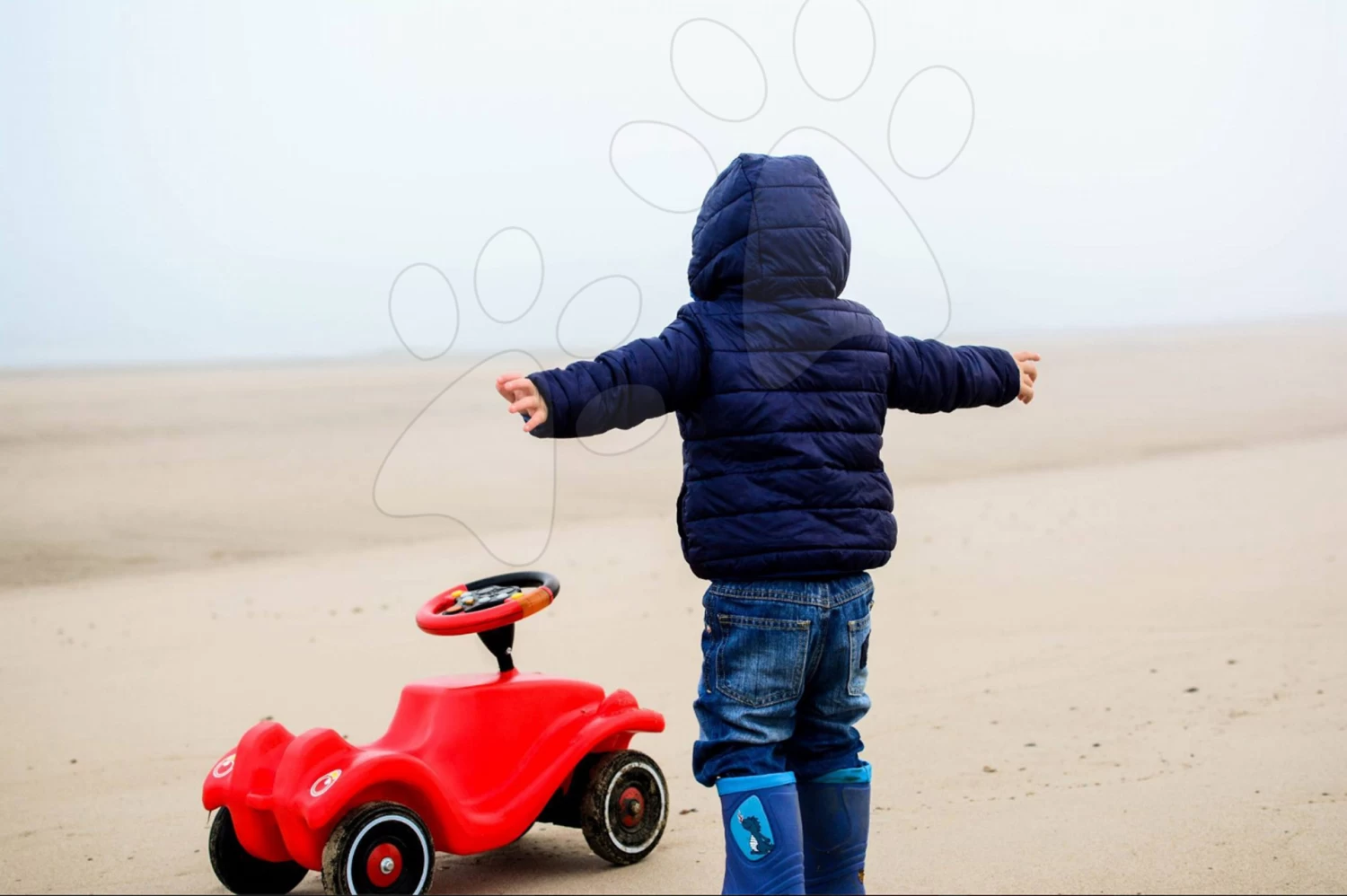 Rutschfahrzeug Bobby Classic BIG Mit Der Hupe Rot Ab 12 Monaten â Bild 11