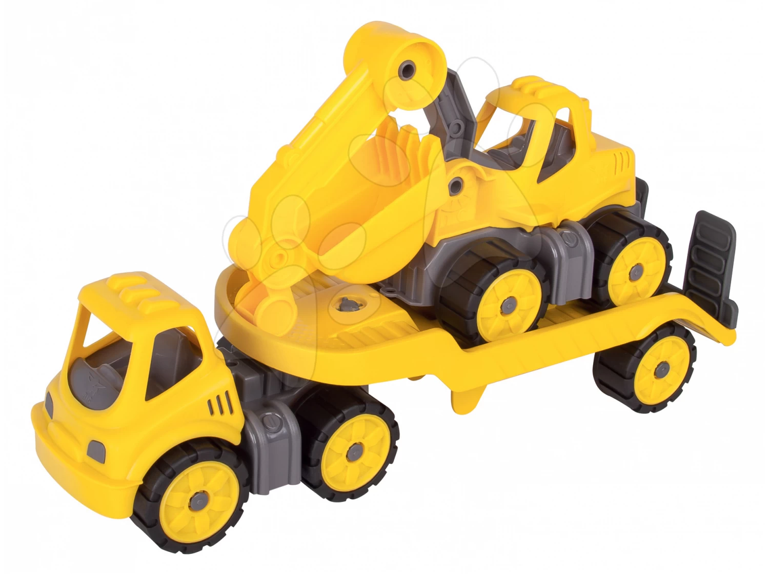 Lader Power BIG Arbeitsmaschine Länge 47 Cm + Transporter Und Bagger Mit Helm, Länge 41 Cm Ab 24 Monate – Bild 7