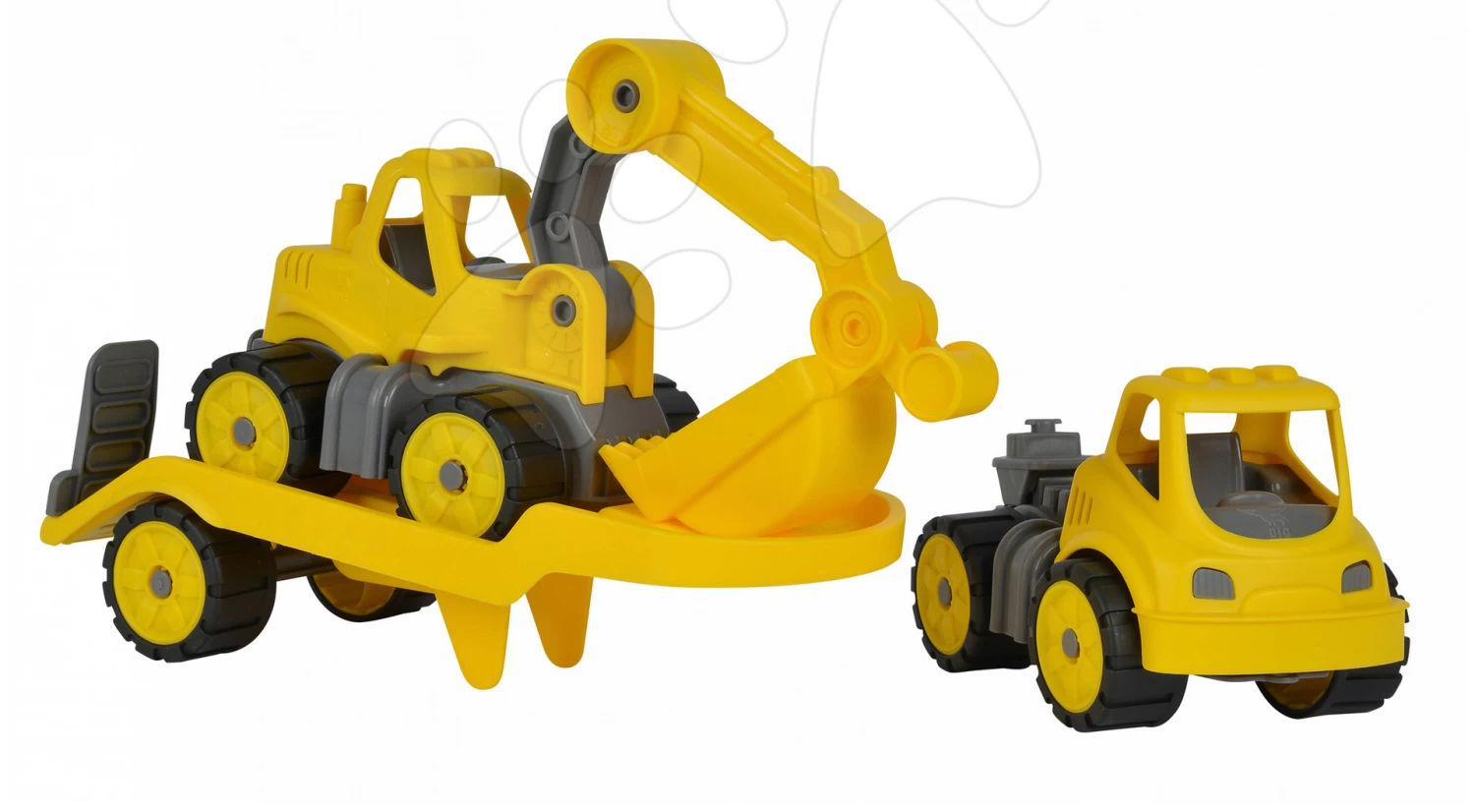 Lader Power BIG Arbeitsmaschine Länge 47 Cm + Transporter Und Bagger Mit Helm, Länge 41 Cm Ab 24 Monate – Bild 15