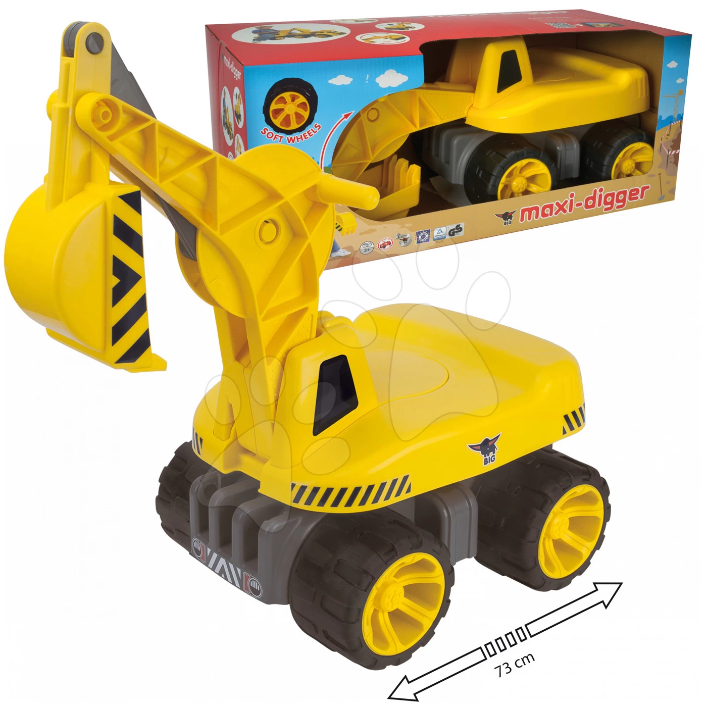 Werkstattset Black+Decker Smoby Mit 79 Zubehörteilen Und Maxi Power Bagger Mit Sitz – Bild 18