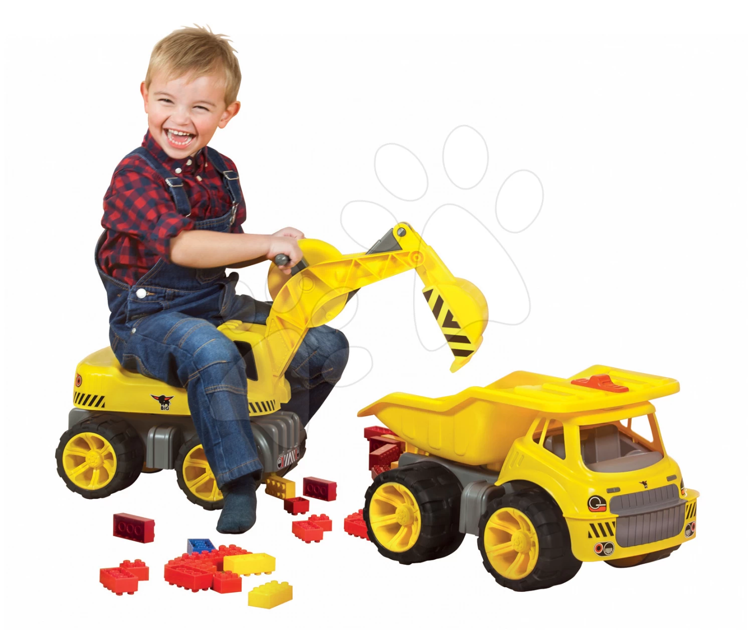 Set Shop Mit Lebensmitteln Market Smoby Und Bagger Maxi Power Rutschfahrzeug â Bild 16