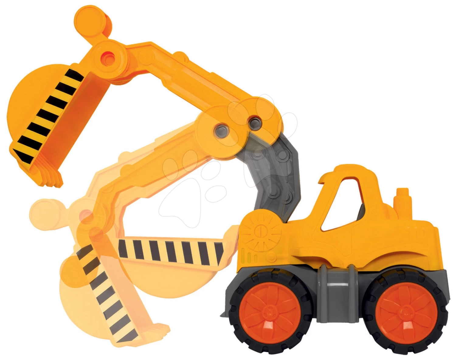 Set Autobahn, Springend Mega Jump Vroom Planet Smoby Mit Spielzeugautos Und Bagger BIG â Bild 8