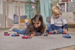 Speilzeugauto Mit Einziehbarem Antrieb Pull Back Mini Bobby Car Neo BIG In Roter, Blauer, Grauer Oder Pinker Farbe Ab 12 Monaten