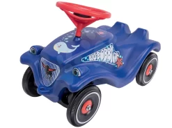 Rutscher-Set Ocean BIG Bobby Car Klassisch Blau Und Zugseil Mit Haken Als Geschenk Ab 12 Monaten