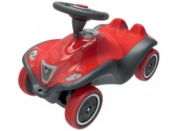 Rutscher-Set Next Bobby Car BIG Rot Und Führungsleiste Und Schild Mit Namen Und Führerschein