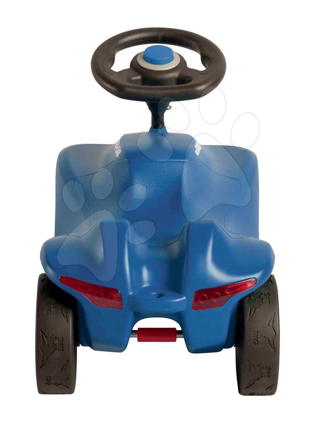 Rutscherset Bobby Car Neo BIG Blau Mit Sound Mit 3-lagigen Gummirädern Und Mit Einem Anhänger Und Einem Lenkrad Mit Sound Und Licht – Bild 3