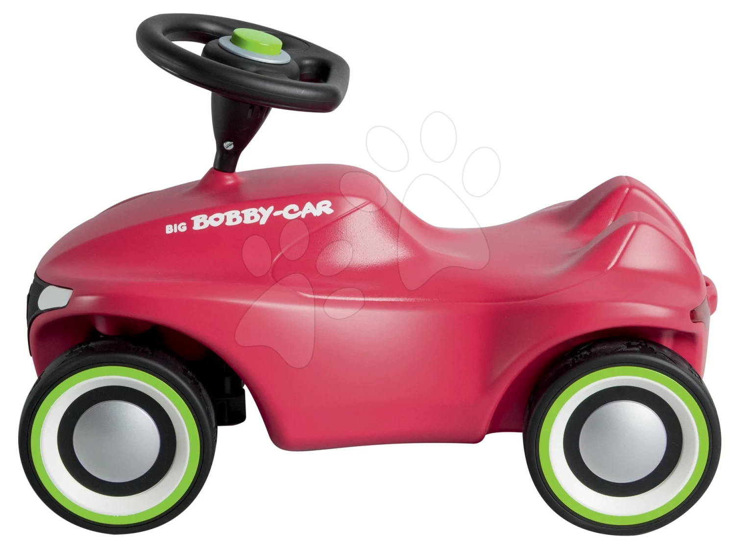 Rutscherset Bobby Car Neo BIG Rosa Sound Mit 3-lagigen Gummirädern Und Führungsschiene Mit Ergonomischer Rückenlehne – Bild 4