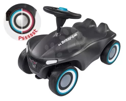 Rutscherset Bobby Car Neo Anthrazit BIG Sound Mit Wechselbaren Farbfelgen Und Führungsstange Mit Ergonomischer Rückenlehne