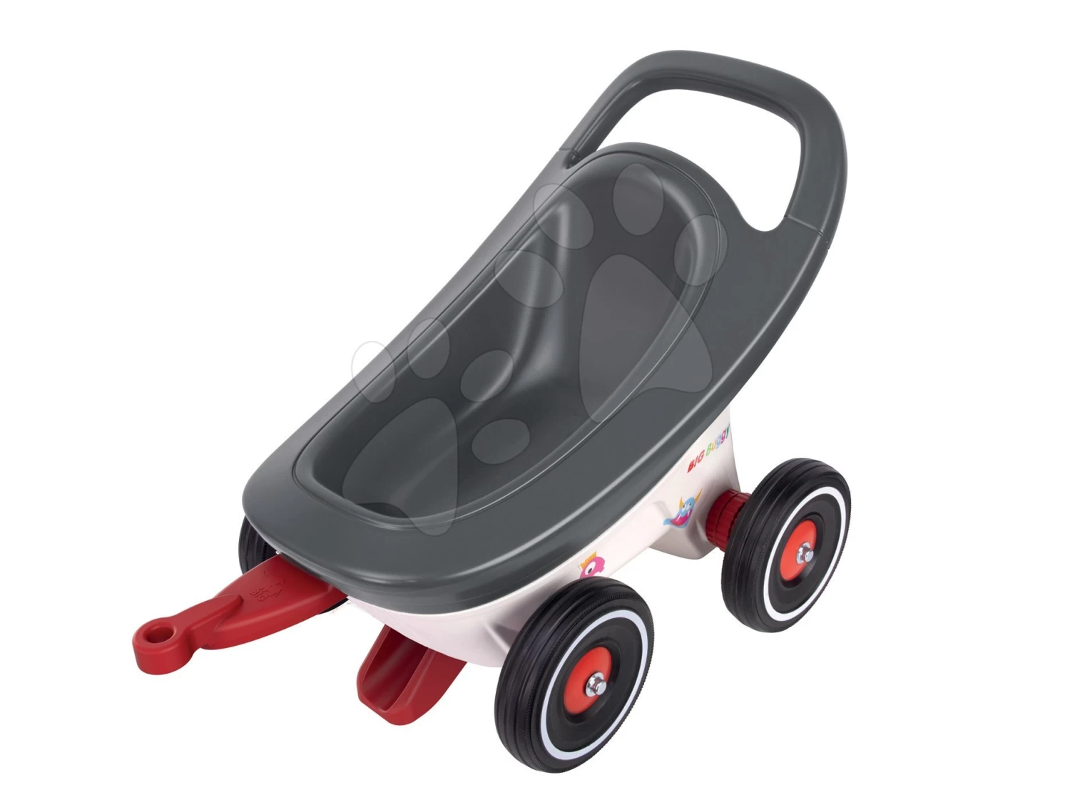 Rutscher-Set Bobby Car Neo BIG Rosa Mit Sound Mit 3-lagigen Gummirädern Und Anhänger Buggy 3in1 Mit Funktionen – Bild 3