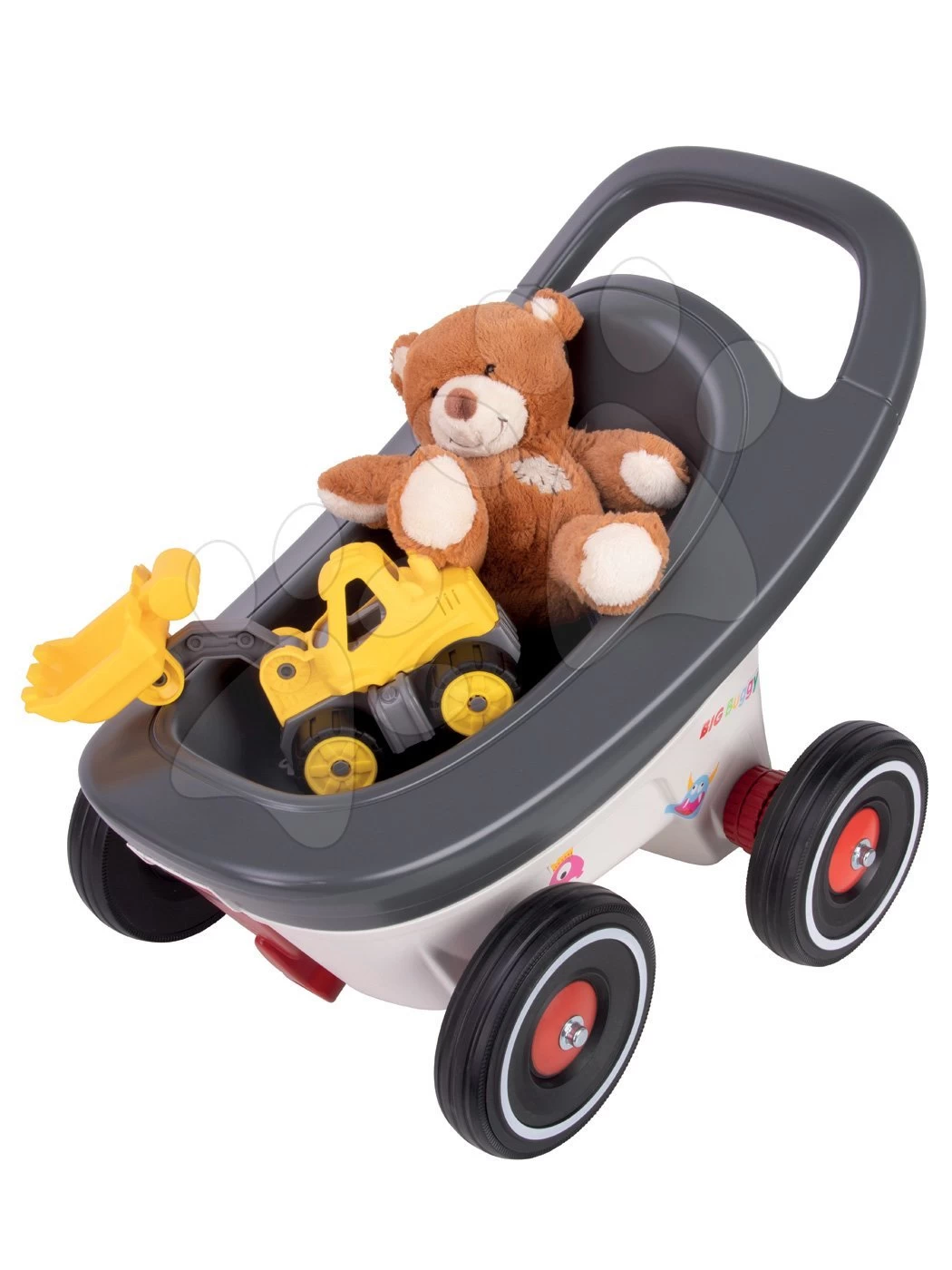 Rutscher-Set Bobby Car Neo BIG Rot Mit Sound Mit 3-lagigen Gummirädern Und Anhänger Buggy 3in1 Mit Funktionen – Bild 14