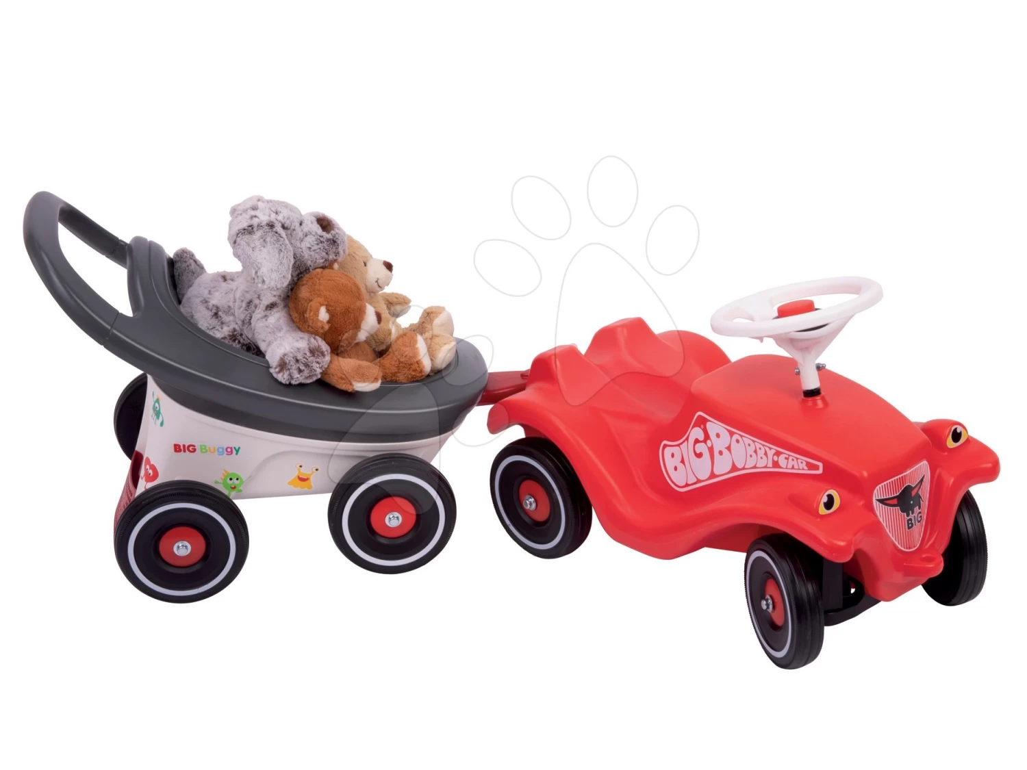 Set Rutsche Toboggan XS Grün Smoby Und Lauflernhilfe Und Kinderwagen Und Anhänger Buggy 3in1 – Bild 12