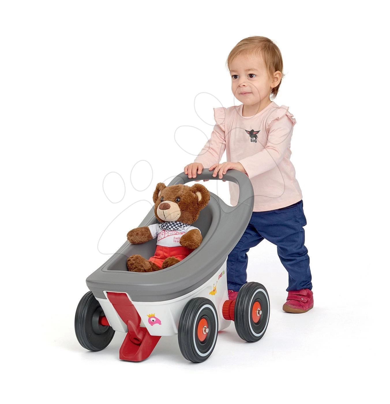 Set Rutsche Toboggan XS Grün Smoby Und Lauflernhilfe Und Kinderwagen Und Anhänger Buggy 3in1 – Bild 5